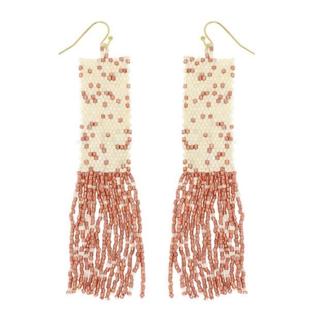 Beaded tassel earings
